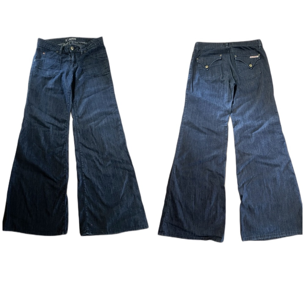 Hudson Low Rise Wide Leg Flare Jeans SZ 29 EUC